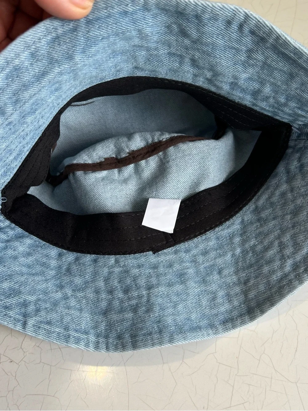 ALO Yoga woman Light Blue Denim Bucket Hat Cotton